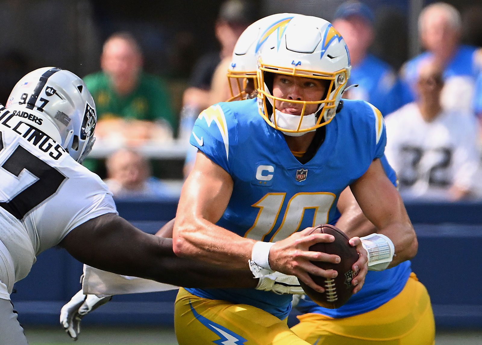 Austin Ekeler player props odds, tips and betting trends for Week 7, Chargers vs. Seahawks